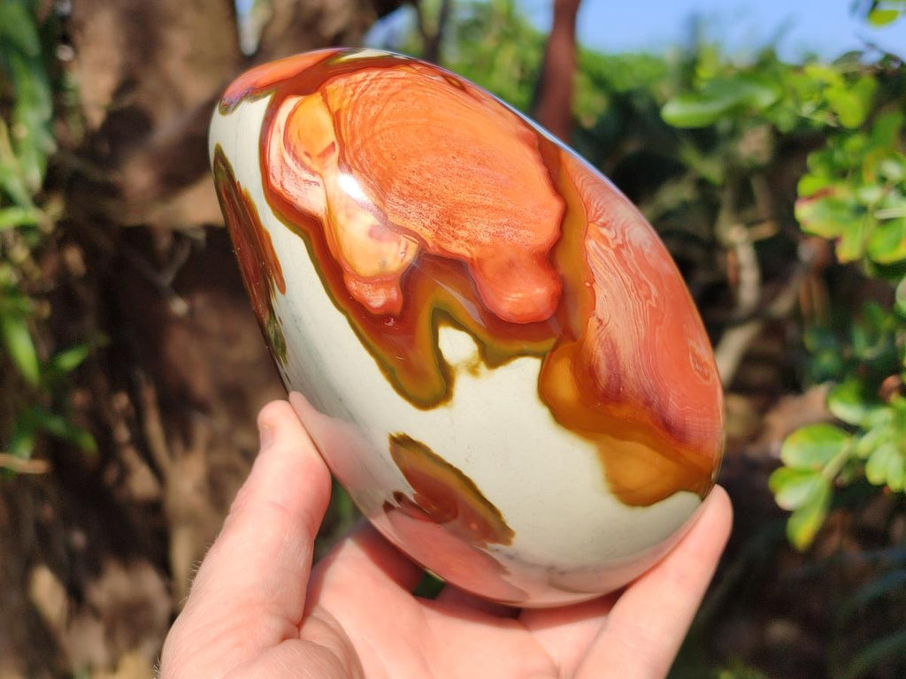 Polished Large Polychrome Jasper Standing Display Piece x 1 From NW Coast, Madagascar - Toprock Gemstones and Minerals 