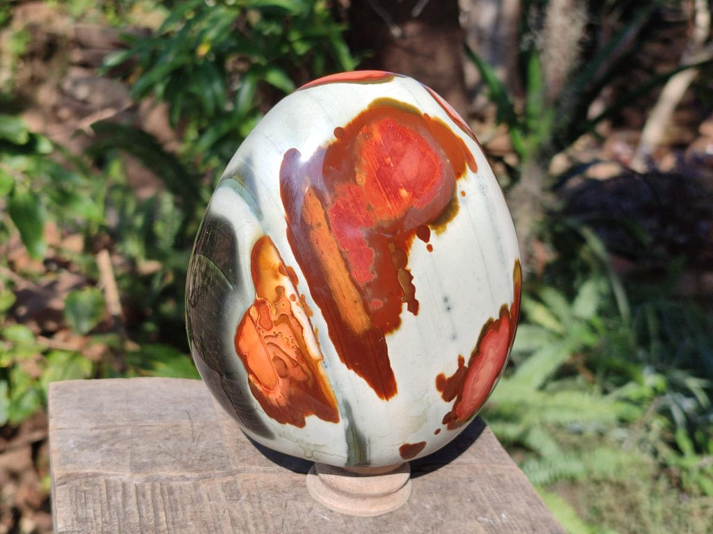 Polished Large Polychrome Jasper Standing Display Piece x 1 From NW Coast, Madagascar - Toprock Gemstones and Minerals 