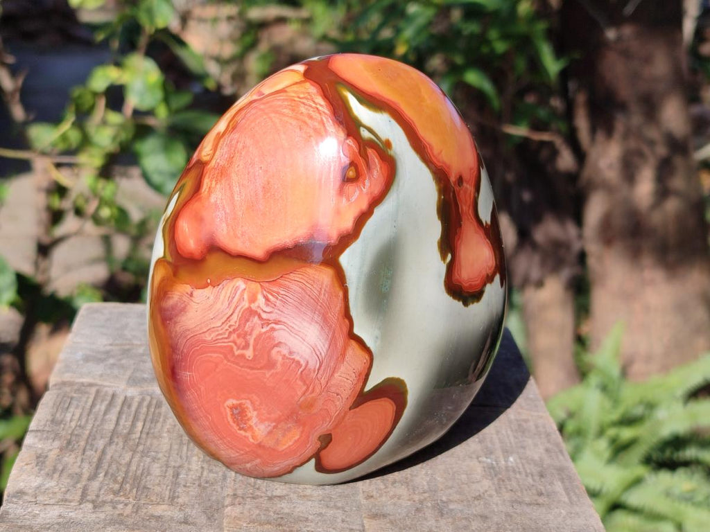 Polished Large Polychrome Jasper Standing Display Piece x 1 From NW Coast, Madagascar - Toprock Gemstones and Minerals 