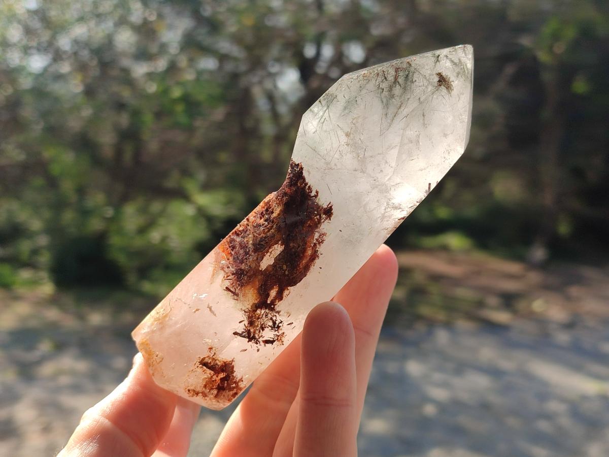 Polished Quartz Crystals with Inclusions x 2 From Madagascar - Toprock Gemstones and Minerals 