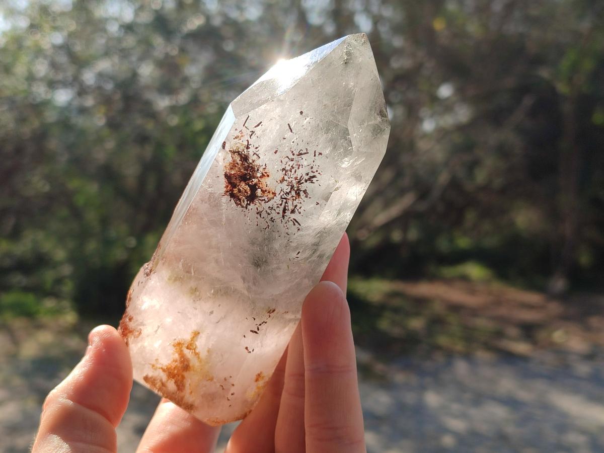 Polished Quartz Crystals with Inclusions x 2 From Madagascar - Toprock Gemstones and Minerals 