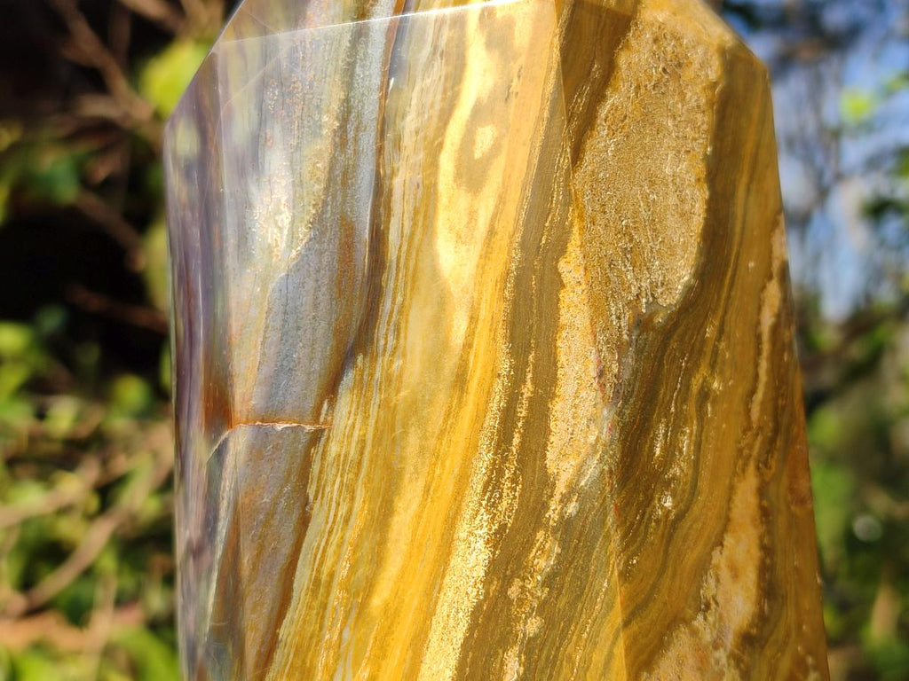Polished XL Ocean Jasper Tower x 1 From Northwest Coast, Madagascar - Toprock Gemstones and Minerals 