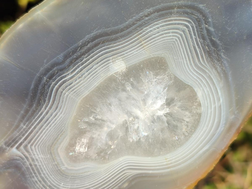 Polished Banded Agate Slices x 12 From Madagascar - Toprock Gemstones and Minerals 