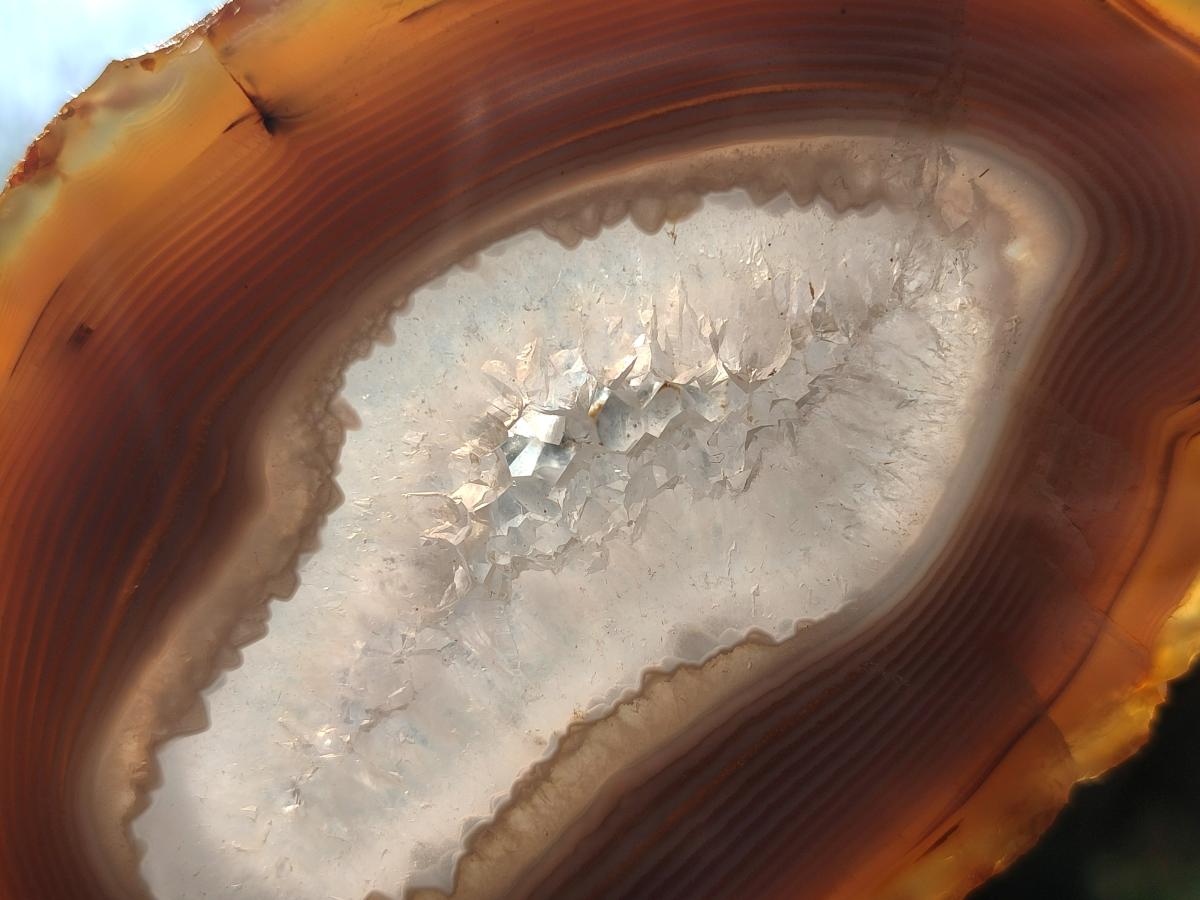 Polished Banded Agate Slices x 12 From Madagascar - Toprock Gemstones and Minerals 