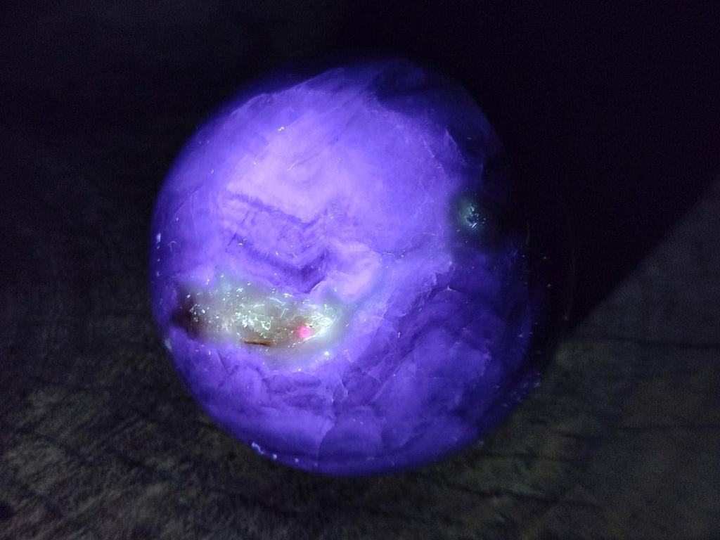 Polished Watermelon Fluorite Spheres x 2 From Uis, Namibia - Toprock Gemstones and Minerals 