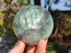 Polished Watermelon Fluorite Spheres x 2 From Uis, Namibia - Toprock Gemstones and Minerals 