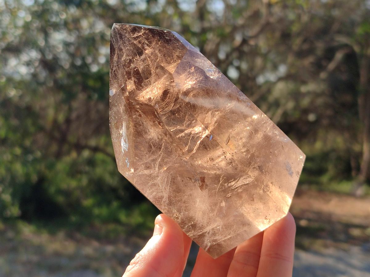 Polished Mixed Smokey Quartz Crystals x 3 From Madagascar - Toprock Gemstones and Minerals 