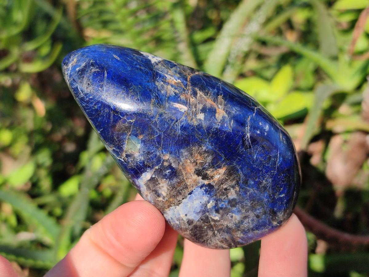 Polished Dumortierite Standing Display Pieces x 6 From Madagascar - Toprock Gemstones and Minerals 