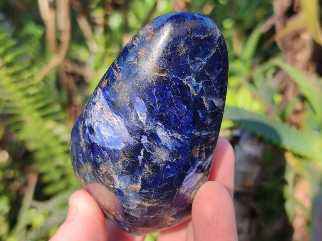 Polished Dumortierite Standing Display Pieces x 6 From Madagascar - Toprock Gemstones and Minerals 
