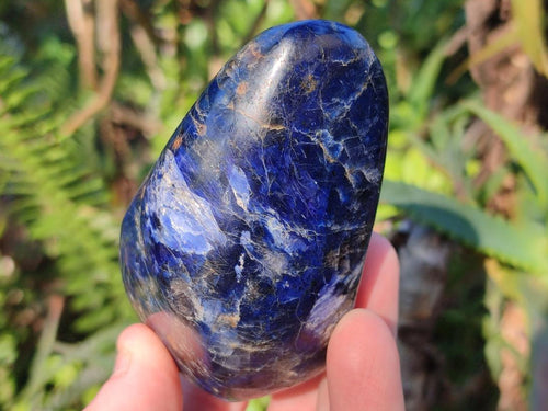 Polished Dumortierite Standing Display Pieces x 6 From Madagascar - Toprock Gemstones and Minerals 