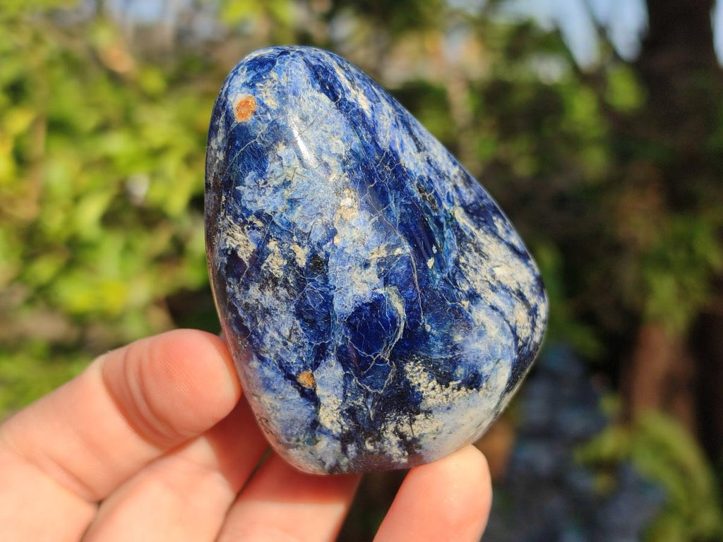 Polished Dumortierite Standing Display Pieces x 6 From Madagascar - Toprock Gemstones and Minerals 
