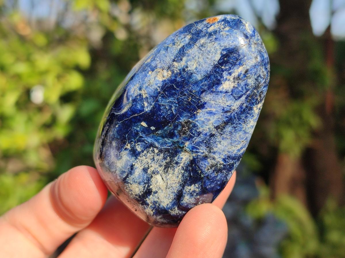 Polished Dumortierite Standing Display Pieces x 6 From Madagascar - Toprock Gemstones and Minerals 