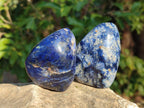 Polished Dumortierite Standing Display Pieces x 6 From Madagascar - Toprock Gemstones and Minerals 