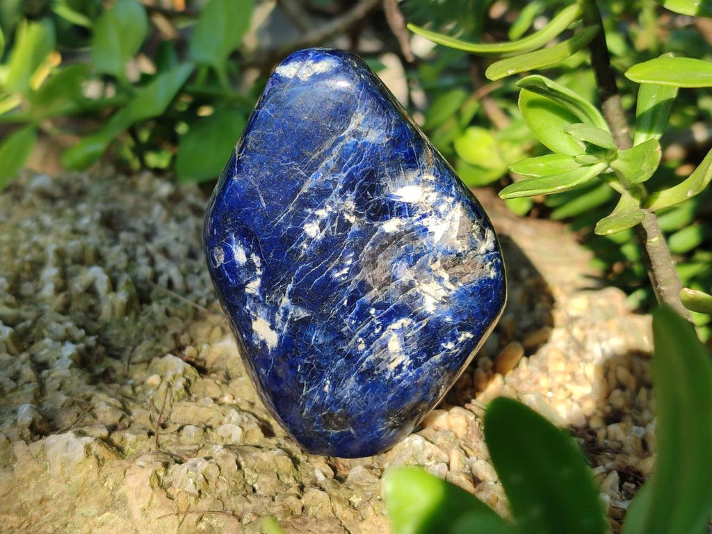 Polished Dumortierite Standing Display Pieces x 6 From Madagascar - Toprock Gemstones and Minerals 