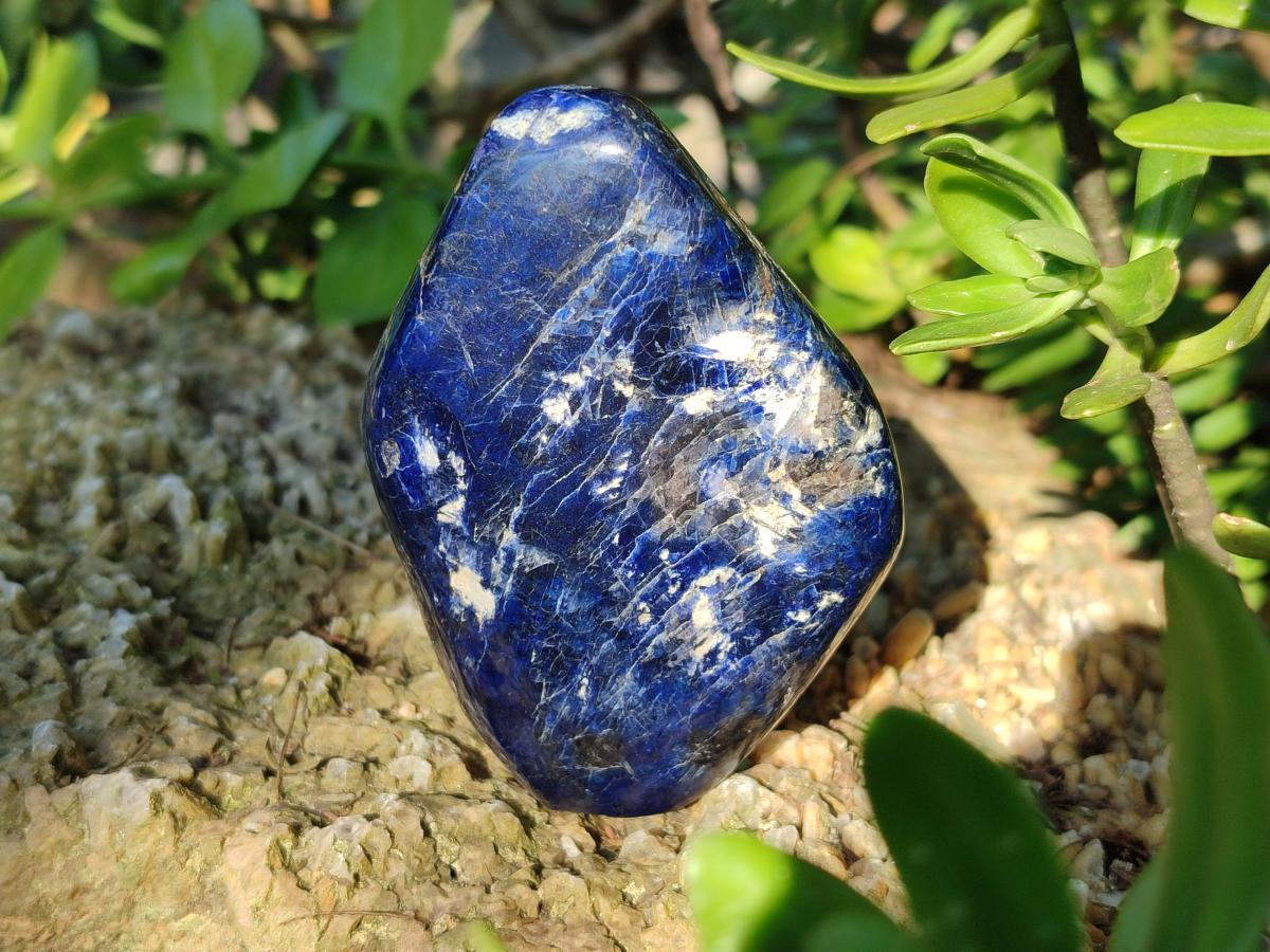 Polished Dumortierite Standing Display Pieces x 6 From Madagascar - Toprock Gemstones and Minerals 