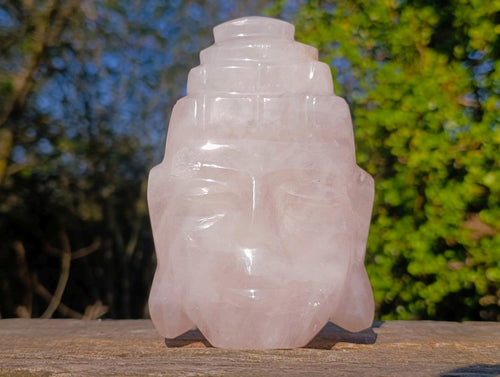 Polished Mixed Rose Quartz Carvings x 2 From Madagascar - Toprock Gemstones and Minerals 