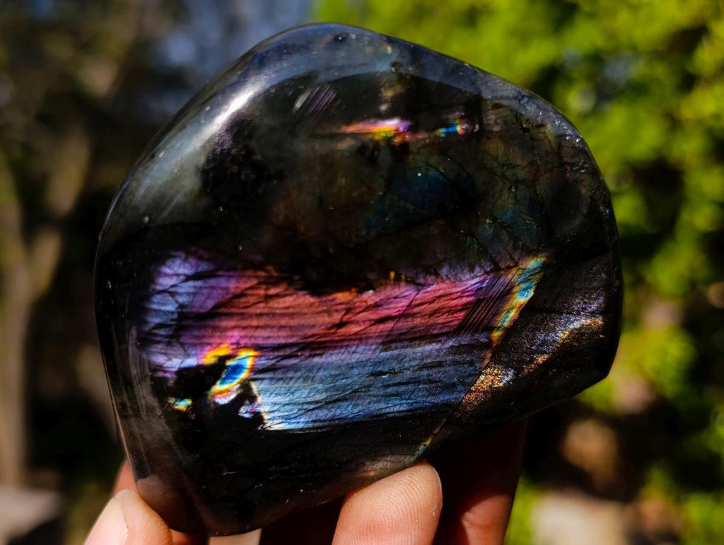 Polished Labradorite Standing Display Pieces x 6 From Madagascar - Toprock Gemstones and Minerals 