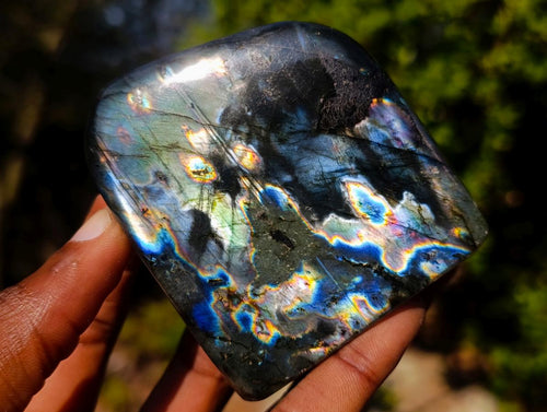 Polished Labradorite Standing Display Pieces x 6 From Madagascar - Toprock Gemstones and Minerals 