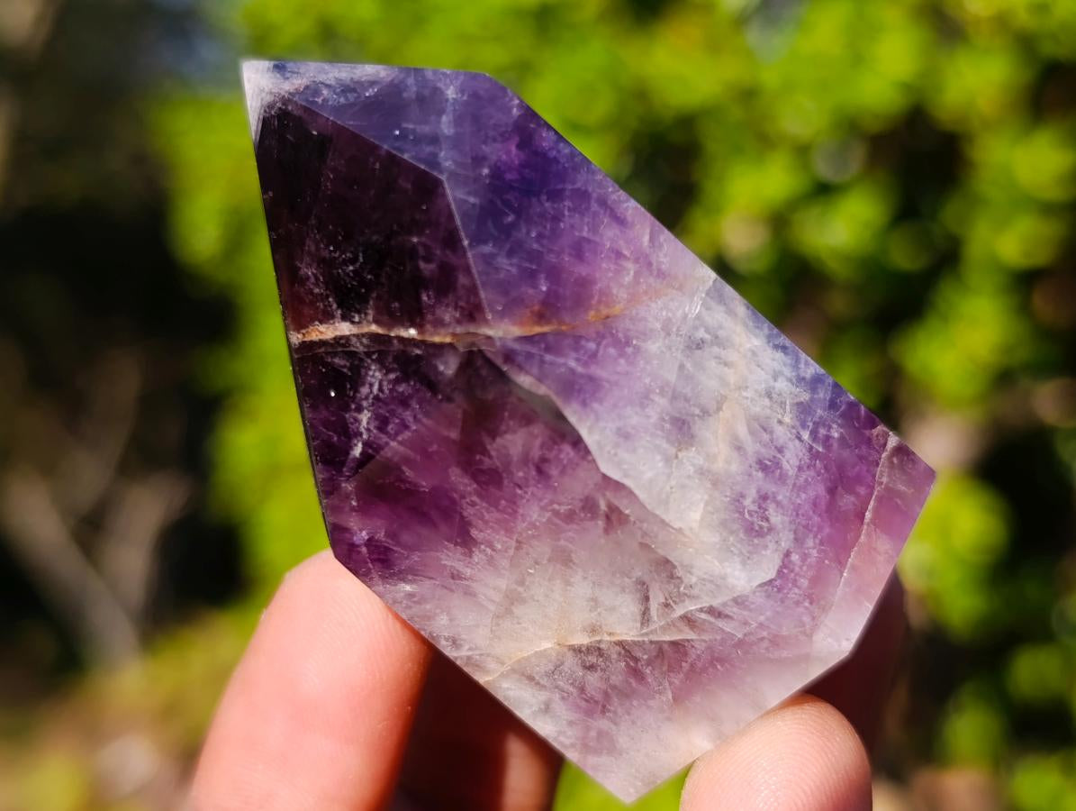 Polished Small Dark Amethyst Crystals x 20 From Akansobe, Madagascar - Toprock Gemstones and Minerals 