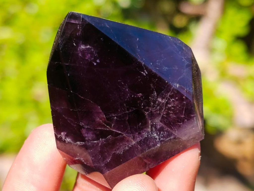 Polished Small Dark Amethyst Crystals x 20 From Akansobe, Madagascar - Toprock Gemstones and Minerals 