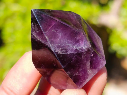 Polished Small Dark Amethyst Crystals x 20 From Akansobe, Madagascar - Toprock Gemstones and Minerals 