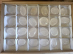Polished Girasol Pearl Quartz Palm Stones x 24 From Ambatondrazaka, Madagascar - Toprock Gemstones and Minerals 