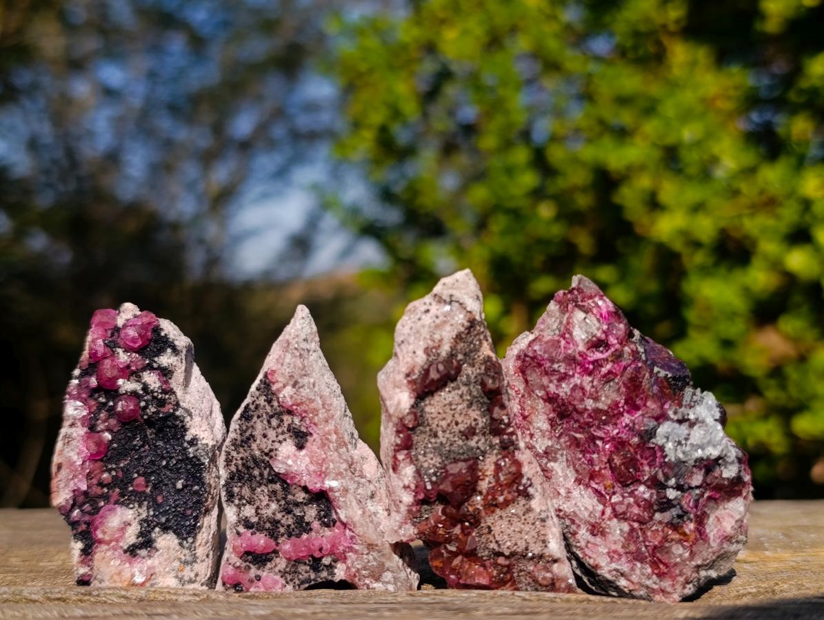 Natural Small Spherocobaltite Specimens with Heterogenite x 33 From Musonoi Mine, Congo - Toprock Gemstones and Minerals 