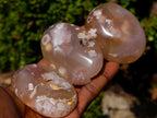 Polished Flower Agate Palm Stones x 12 From Antsahalova, Madagascar - Toprock Gemstones and Minerals 