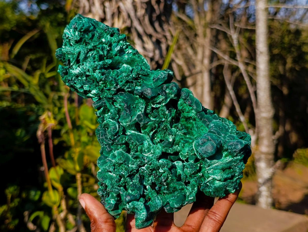 Natural Large Cabinet Size Silky Malachite Specimen x 1 From Kasompe, Congo - Toprock Gemstones and Minerals 