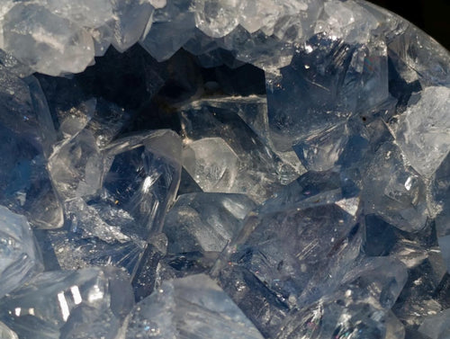 Polished Blue Celestite Eggs x 4 From Sakoany, Madagascar - Toprock Gemstones and Minerals 