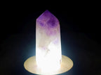 Polished Smokey Window Amethyst Crystals x 4 From Akansobe, Madagascar - Toprock Gemstones and Minerals 