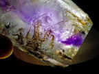 Polished Smokey Window Amethyst Crystals x 4 From Akansobe, Madagascar - Toprock Gemstones and Minerals 