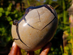 Polished Septerye Sauvage "Dragons Egg" Geodes x 2 From Mahajanga, Madagascar - Toprock Gemstones and Minerals 