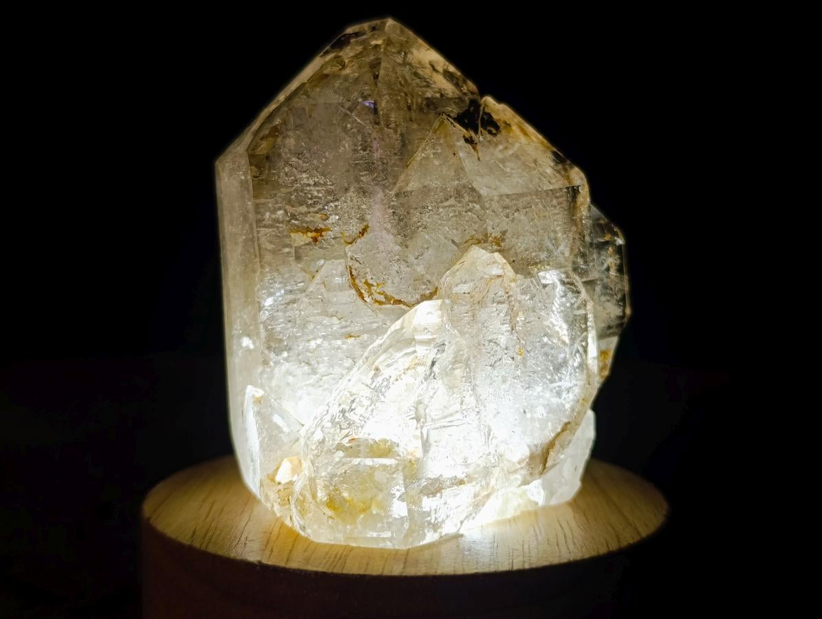 Polished Smokey Window Quartz Crystals x 2 From Madagascar - Toprock Gemstones and Minerals 