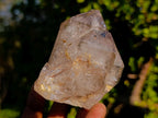 Polished Smokey Window Quartz Crystals x 2 From Madagascar - Toprock Gemstones and Minerals 