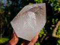 Polished Smokey Window Quartz Crystals x 2 From Madagascar - Toprock Gemstones and Minerals 