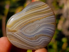 Polished Banded Agate Hearts x 24 From Madagascar - Toprock Gemstones and Minerals 