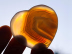 Polished Banded Agate Hearts x 24 From Madagascar - Toprock Gemstones and Minerals 