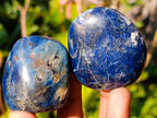 Polished Dumortierite Galets x 35 From Madagascar - Toprock Gemstones and Minerals 