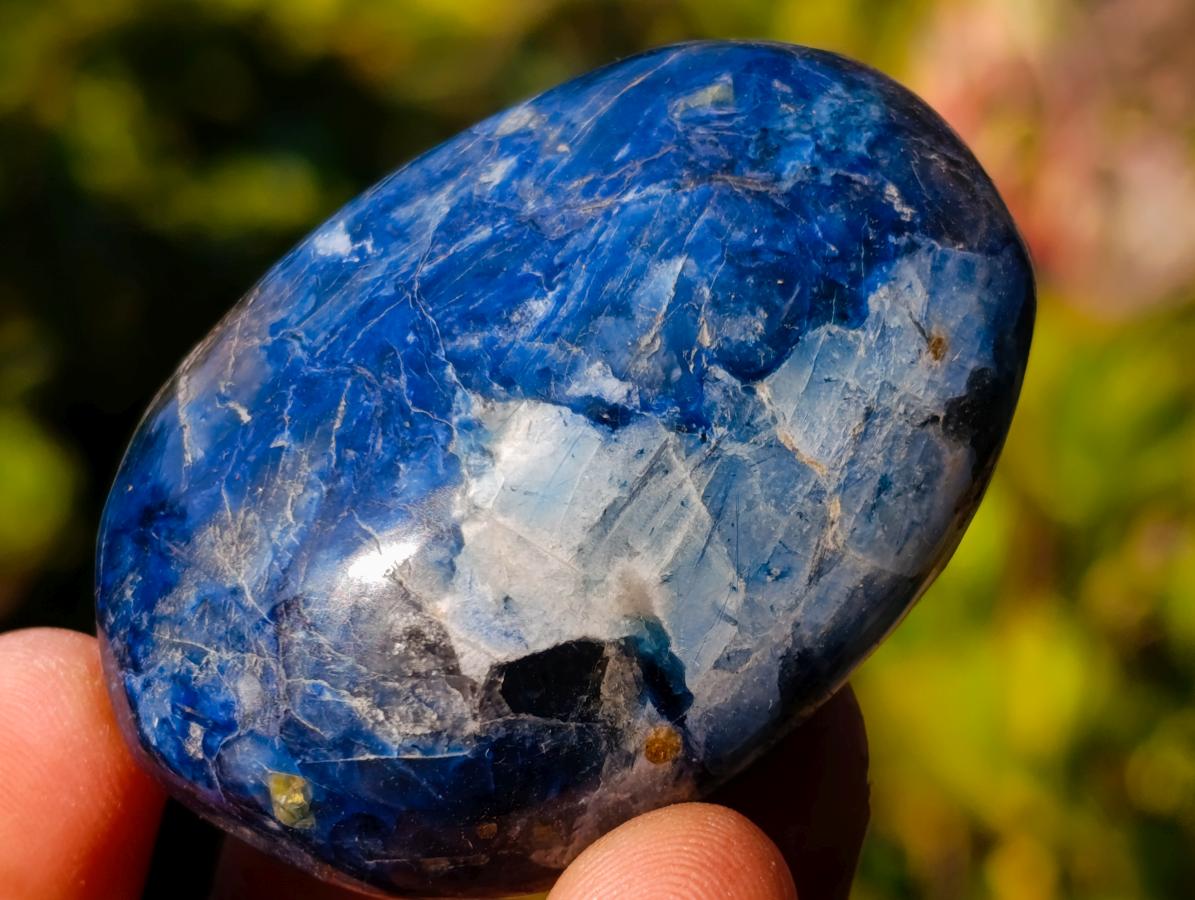 Polished Dumortierite Galets x 35 From Madagascar - Toprock Gemstones and Minerals 