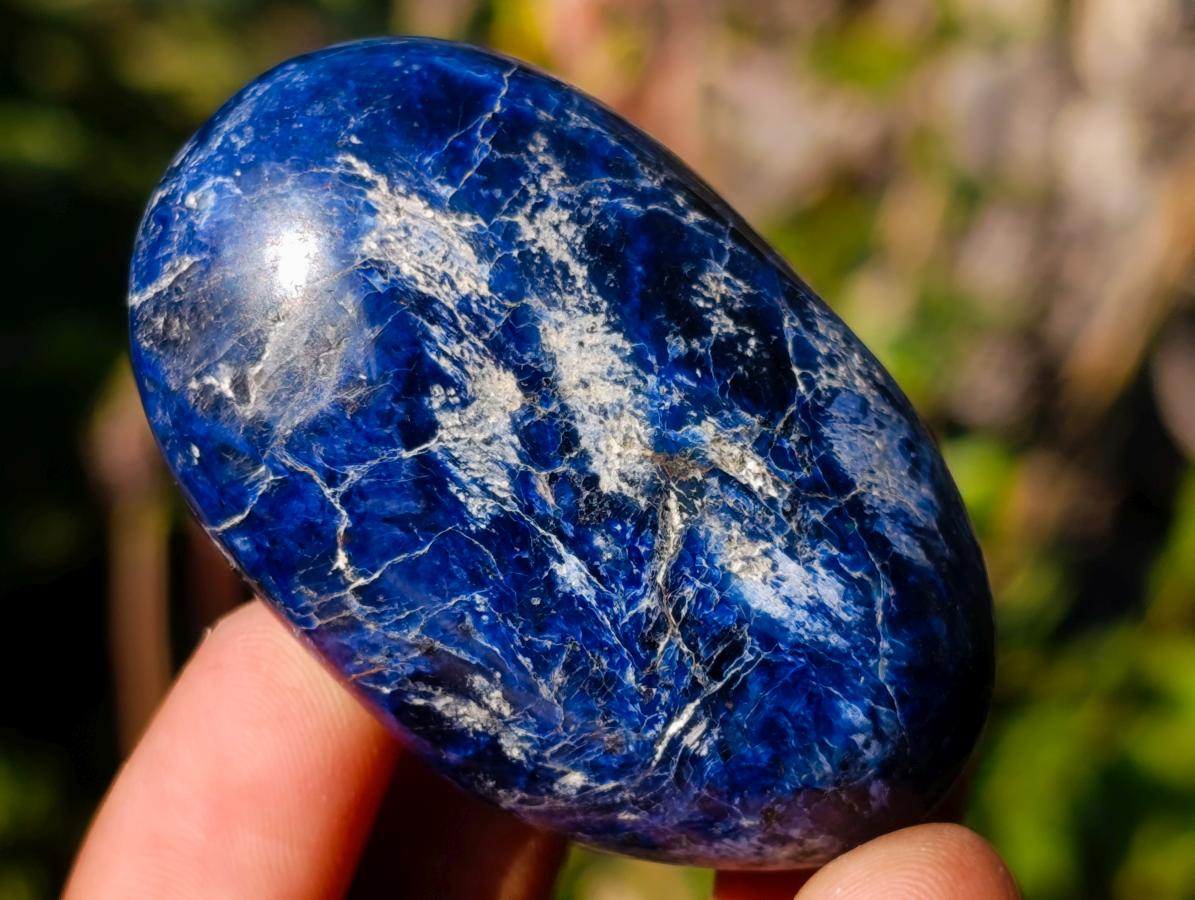 Polished Dumortierite Galets x 35 From Madagascar - Toprock Gemstones and Minerals 