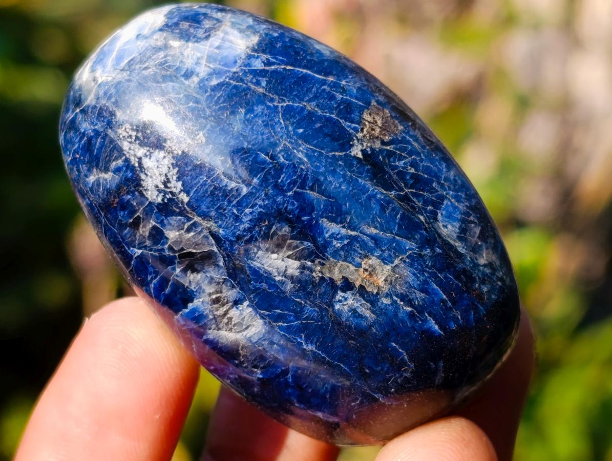 Polished Dumortierite Galets x 35 From Madagascar - Toprock Gemstones and Minerals 