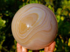 Polished Large Banded Agate Spheres x 2 From Madagascar - Toprock Gemstones and Minerals 