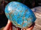 Polished Blue Apatite Standing Display Pieces x 4 From Betroka, Madagascar - Toprock Gemstones and Minerals 