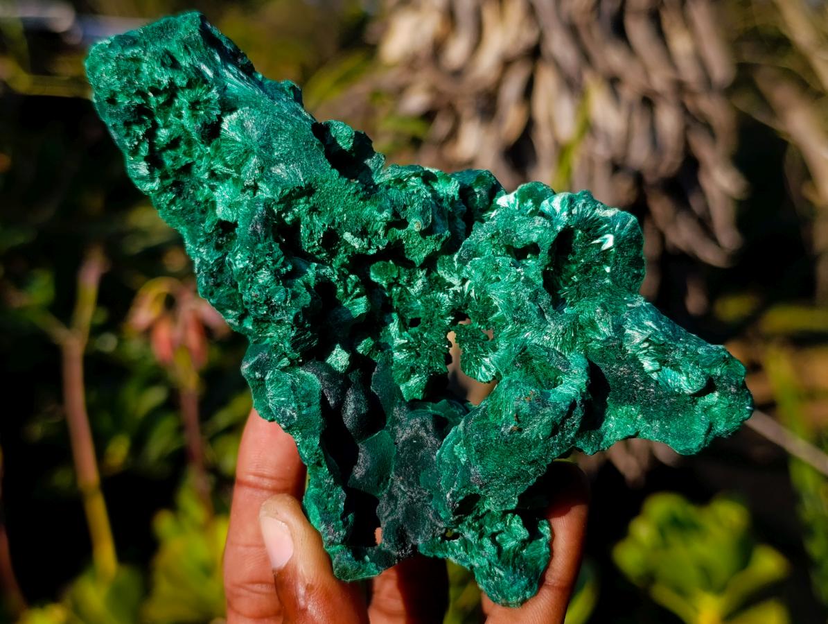 Natural Cabinet Size Silky Malachite Specimens x 6 From Kasompe, Congo - Toprock Gemstones and Minerals 