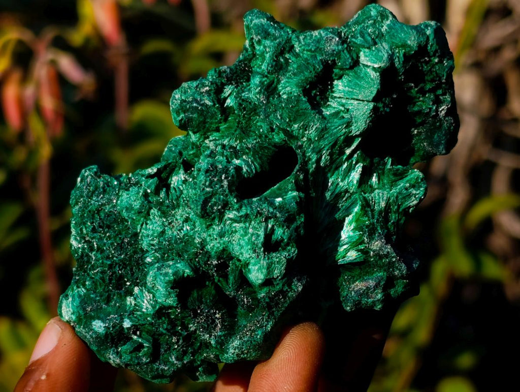 Natural Cabinet Size Silky Malachite Specimens x 6 From Kasompe, Congo - Toprock Gemstones and Minerals 