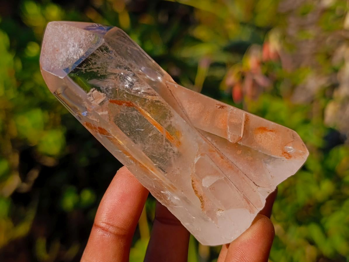 Polished Quartz Crystals with Inclusions x 6 From Madagascar - Toprock Gemstones and Minerals 
