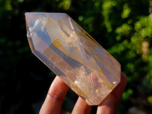 Polished Quartz Crystals with Inclusions x 6 From Madagascar - Toprock Gemstones and Minerals 