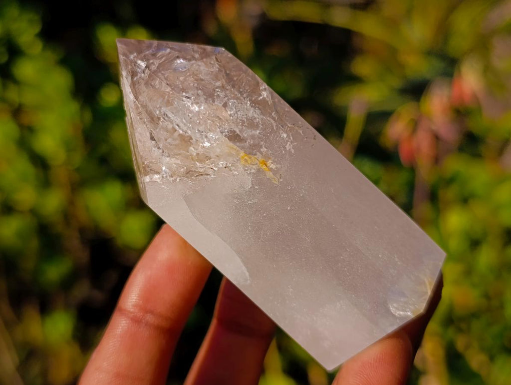 Polished Quartz Crystals with Inclusions x 6 From Madagascar - Toprock Gemstones and Minerals 
