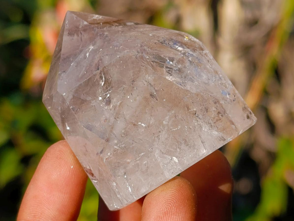 Polished Quartz Crystals with Inclusions x 6 From Madagascar - Toprock Gemstones and Minerals 